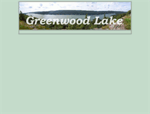 Tablet Screenshot of greenwoodlake.org